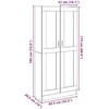 Highboard Old Wood 82,5x30,5x185 cm Engineered Wood