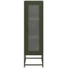 Highboard Olive Žalias 36x39x123 cm Šaltai valcuotas plienas