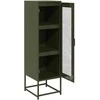 Highboard Olive Žalias 36x39x123 cm Šaltai valcuotas plienas