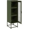 Highboard Olive Žalias 36x39x123 cm Šaltai valcuotas plienas