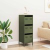 Highboard Olive Žalias 39x35x103,5 cm Plienas