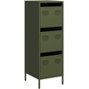 Highboard Olive Žalias 39x35x103,5 cm Plienas