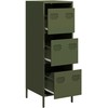 Highboard Olive Žalias 39x35x103,5 cm Plienas
