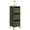 Highboard Olive Žalias 39x35x103,5 cm Plienas
