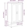 Highboard Olive Žalias 68x39x123 cm Plienas