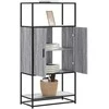 Highboard Pilka Sonoma 68x35x139 cm Mediena ir metalas