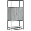 Highboard Pilka Sonoma 68x35x139 cm Mediena ir metalas