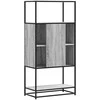 Highboard Pilka Sonoma 68x35x139 cm Mediena ir metalas