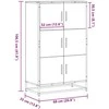 Highboard Pilka Sonoma Inžinerinė mediena ir metalas