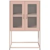 Highboard Rožinė 68x39x107 cm Plienas