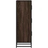 Highboard Rudas ąžuolas 35,5x35x106,5 cm Mediena ir metalas