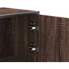 Highboard Rudas ąžuolas 35,5x35x106,5 cm Mediena ir metalas