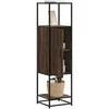 Highboard Rudas ąžuolas 35,5x35x139 cm Mediena ir metalas