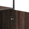 Highboard Rudas ąžuolas 35,5x35x139 cm Mediena ir metalas