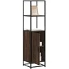 Highboard Rudas ąžuolas 35,5x35x139 cm Mediena ir metalas