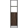Highboard Rudas ąžuolas 35,5x35x139 cm Mediena ir metalas