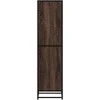 Highboard Rudas ąžuolas 35,5x35x139 cm Mediena ir metalas
