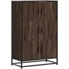 Highboard Rudas ąžuolas 68x35x106,5 cm Mediena ir metalas