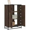Highboard Rudas ąžuolas 68x35x106,5 cm Mediena ir metalas