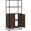 Highboard Rudas ąžuolas 68x35x139 cm Mediena ir metalas