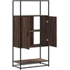 Highboard Rudas ąžuolas 68x35x139 cm Mediena ir metalas