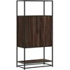 Highboard Rudas ąžuolas 68x35x139 cm Mediena ir metalas