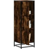 Highboard rūkytas ąžuolas 35,5x35x106,5 cm Mediena ir metalas