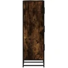 Highboard rūkytas ąžuolas 35,5x35x106,5 cm Mediena ir metalas
