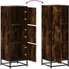 Highboard rūkytas ąžuolas 35,5x35x106,5 cm Mediena ir metalas