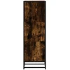 Highboard rūkytas ąžuolas 35,5x35x106,5 cm Mediena ir metalas