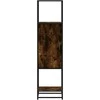 Highboard Rūkytas ąžuolas 35,5x35x139 cm Mediena ir metalas