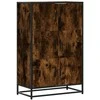 Highboard Rūkytas ąžuolas 68x35x106,5 cm Mediena ir metalas