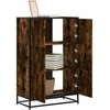 Highboard Rūkytas ąžuolas 68x35x106,5 cm Mediena ir metalas