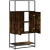 Highboard rūkytas ąžuolas 68x35x139 cm Mediena ir metalas