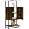 Highboard rūkytas ąžuolas 68x35x139 cm Mediena ir metalas