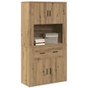 Highboardas artisano ąžuolo 80 x 33 x 150 cm Apdirbta mediena