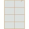 Įėjimo dušo siena Auksinė 140 x 195 cm grūdintas stiklas