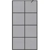 Įėjimo dušo siena Juoda 100 x 195 cm grūdintas stiklas