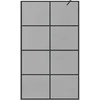 Įėjimo dušo siena Juoda 115 x 195 cm grūdintas stiklas