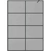 Įėjimo dušo siena Juoda 140 x 195 cm grūdintas stiklas