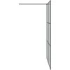Įėjimo dušo siena Juoda 140 x 195 cm grūdintas stiklas