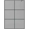Įėjimo dušo siena Juoda 140 x 195 cm grūdintas stiklas