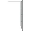 Įėjimo dušo siena Juoda 140 x 195 cm grūdintas stiklas