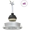 Pakabinamas šviestuvas Prožektorius 6 vnt. Sidabro 9 x 9 x 2 cm Aliuminis