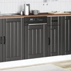 indaplovės skydelis Lucca Juodas Engineered Wood