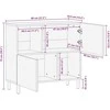 indauja 80x33,5x75 cm Tvirtas neapdorotos medienos mangas