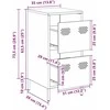 indauja Balta 35x39x73,5 cm Šaltai valcuotas plienas