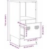 indauja Balta 35x39x73,5 cm Šaltai valcuotas plienas