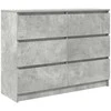 indauja Betonas Pilkas 100x35x76 cm Inžinierinė mediena
