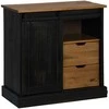 indauja HALDEN su stumdomomis durimis juoda 80x40x80 cm